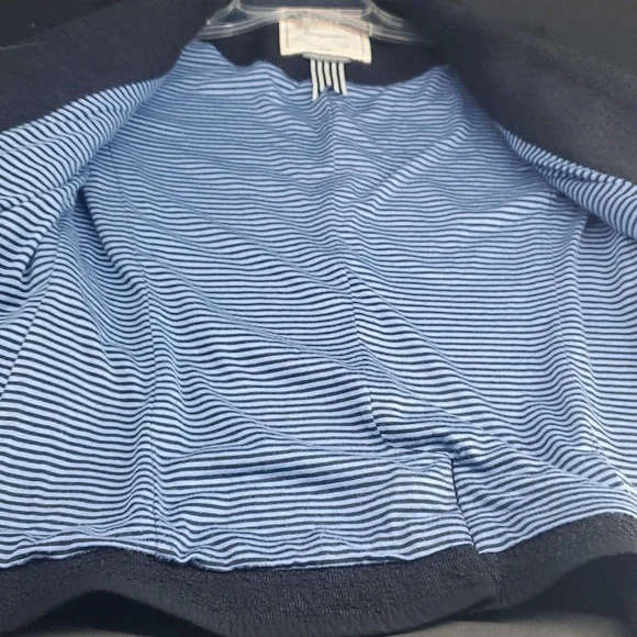 Anthropologie Cartonnier Blazer 4 Shoulder Pads Blue Black - Picture 9 of 12